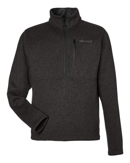 Marmot Men's Drop Line Half-Zip Jacket M16221 #color_Black Heather