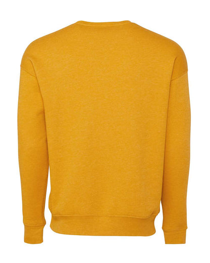 BELLA + CANVAS Sponge Fleece Drop Shoulder Crewneck Sweatshirt 3945 #color_Heather Mustard