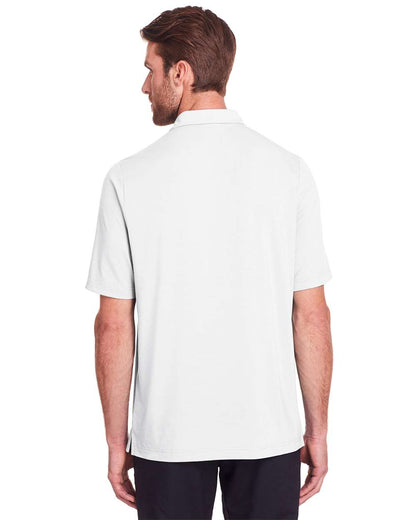 North End Men's JAQ Snap-Up Stretch Performance Polo NE100 #colormdl_White