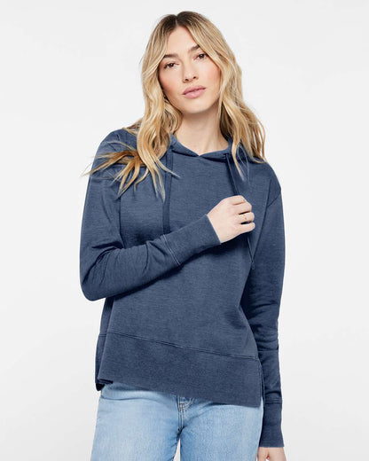 LAT Women's Vintage Wash Hoodie Sweatshirt 3536 #colormdl_Washed Navy