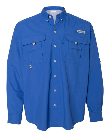 Columbia PFG Bahama™ II Long Sleeve Shirt 212463 #color_Vivid Blue