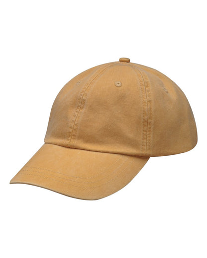 Adams Headwear Optimum Pigment-Dyed Dad Hat LP101 #color_Mustard