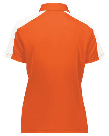 Augusta Sportswear Women's Two-Tone Vital Polo 5029 #color_Orange/ White