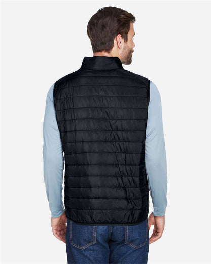 CORE365 Men's Prevail Packable Puffer Vest CE702 #colormdl_Black