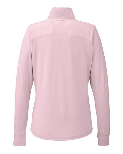 Nautica Women's Saltwater Quarter-Zip Pullover N17925 #color_Sunset Pink