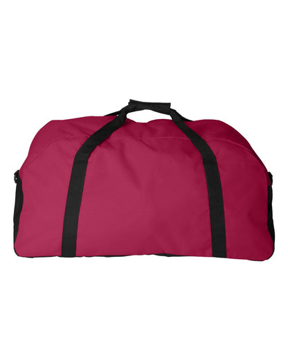 Augusta Sportswear Large Ripstop Duffel Bag 1703 #color_Red/ Black