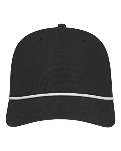 CAP AMERICA Athletic Rope Cap i7256 #color_Black/ White