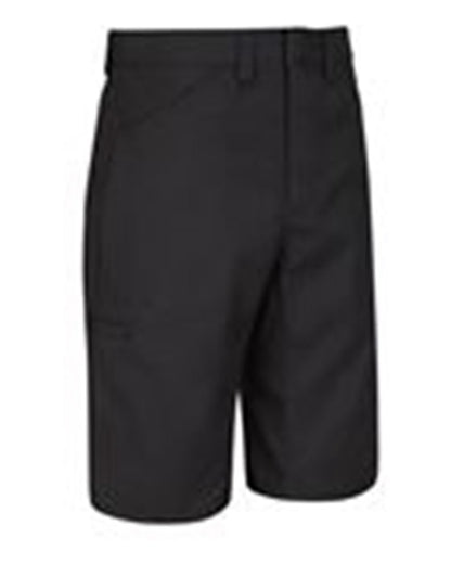 Red Kap Men's Extended Sizes Lightweight Crew Shorts PT4LEXT #color_Black