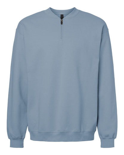 Gildan Unisex Softstyle® Midweight 1/4 Zip Sweatshirt SF008 #color_Stone Blue