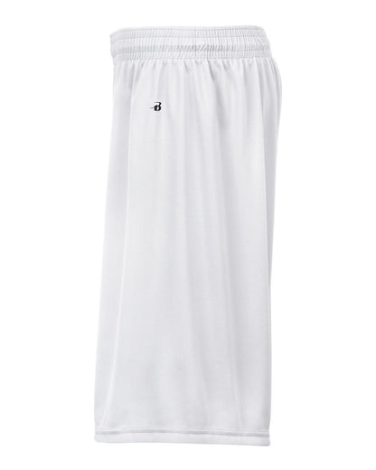 Badger Youth B-Dry 6" Shorts 2107 #color_White