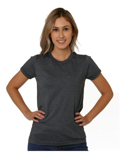 Bayside Women's USA-Made Triblend T-Shirt 5810 #color_Tri Charcoal