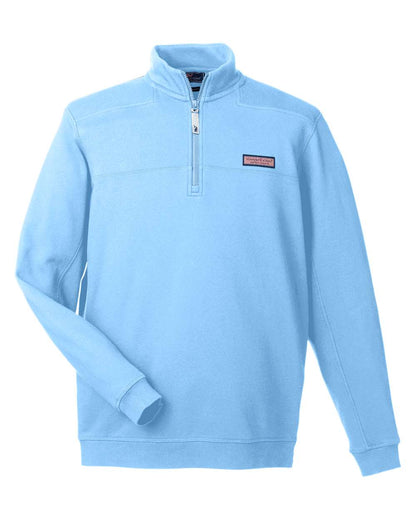 vineyard vines Men's Collegiate Shep Quarter-Zip Sweatshirt K002712 #color_Jake Blue