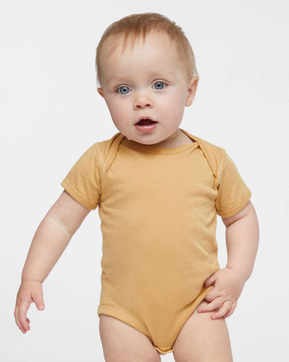 Rabbit Skins Infant Fine Jersey Bodysuit 4424 #colormdl_Latte