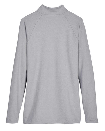 Devon & Jones Women's CrownLux Performance® Clubhouse Micro-Stripe Quarter-Zip Pullover DG480W #color_Black