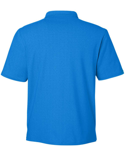 Devon & Jones Men's Crownlux Performance® Geo Polo DG101 #color_French Blue/ CR Blue