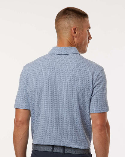 Adidas Men's Blended Printed Polo A702 #colormdl_Blue Dawn Melange