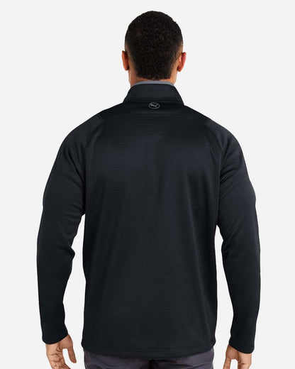 Puma Golf Men's Waffle Fleece Quarter-Zip Pullover 631105 #colormdl_Puma Black