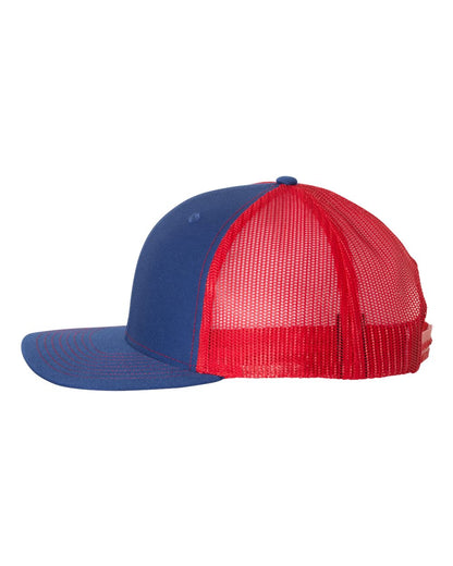 Richardson Snapback Trucker Cap 112 #color_Royal/ Red