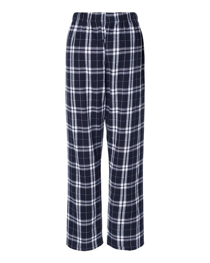Boxercraft Women's Haley Flannel Pants BW6620 #color_Navy/ Silver