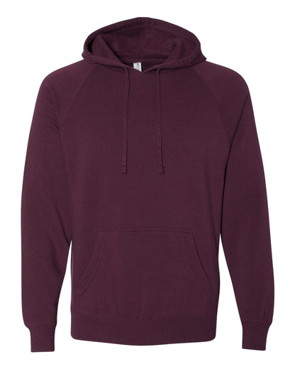 Independent Trading Co. Special Blend Raglan Hooded Sweatshirt PRM33SBP #color_Maroon