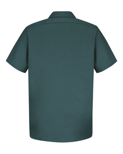 Red Kap Men's Cotton Short Sleeve Uniform Shirt SC40 #color_Spruce Green