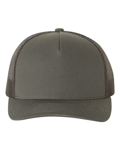 YP Classics Five-Panel Retro Trucker Cap 6506 #color_Charcoal