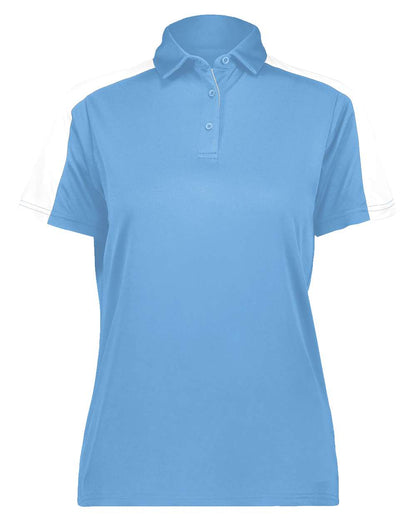 Augusta Sportswear Women's Two-Tone Vital Polo 5029 #color_Columbia Blue/ White