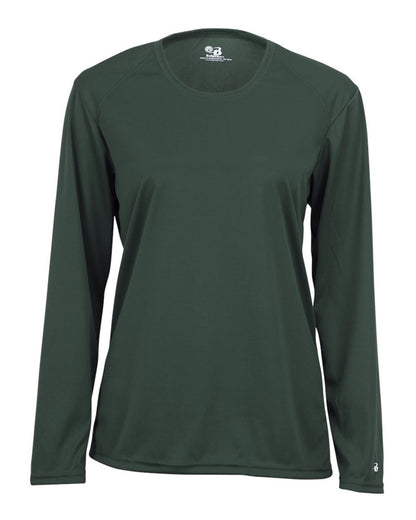 Badger Women's B-Core Long Sleeve T-Shirt 4164 #color_Forest