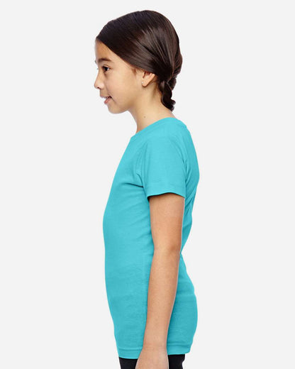 LAT Girls' Fine Jersey Tee 2616 #colormdl_Caribbean