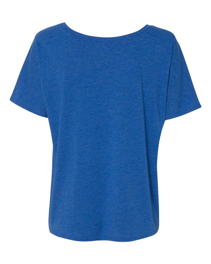 BELLA + CANVAS Women’s Slouchy Tee 8816 #color_True Royal Triblend