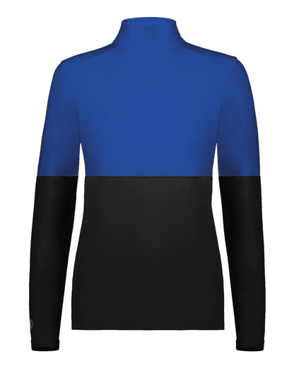Holloway Women's Momentum Team Quarter-Zip Pullover 223700 #color_Black/ Royal