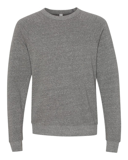 BELLA + CANVAS Unisex Sponge Fleece Raglan Crewneck Sweatshirt 3901 #color_Deep Heather