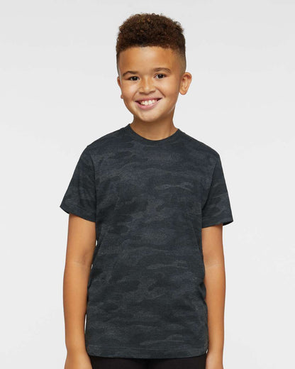LAT Youth Fine Jersey Tee 6101 #colormdl_Storm Camo