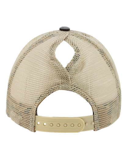 Infinity Her Women's Washed Mesh-Back Cap TESS #color_Black/ Leopard