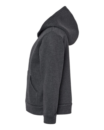 BELLA + CANVAS Toddler Sponge Fleece Full-Zip Hoodie 3739T #color_Dark Grey Heather