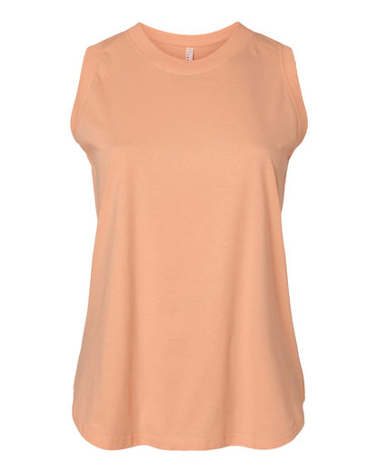 LAT Women's Curvy Relaxed Fine Jersey Tank 3892 #color_Peachy