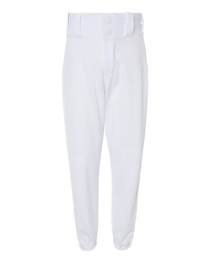 Alleson Athletic Youth Baseball Pants 605PY #color_White