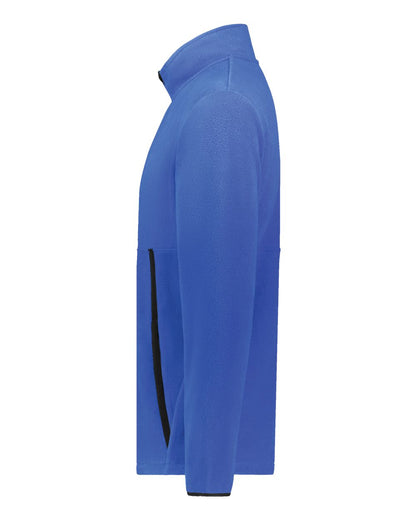 Augusta Sportswear Youth Eco Revive™ Polar Fleece Quarter-Zip Pullover 6856 #color_Royal