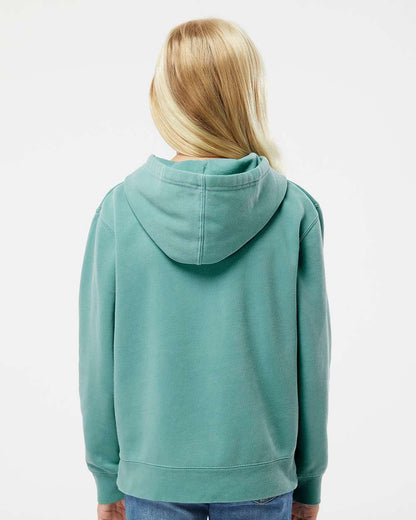 Independent Trading Co. Youth Midweight Pigment-Dyed Hooded Sweatshirt PRM1500Y #colormdl_Pigment Mint