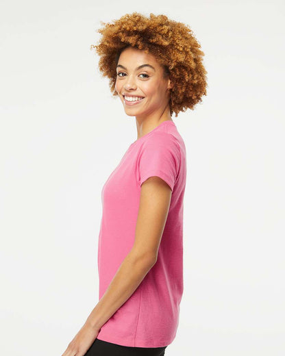 M&O Women's Gold Soft Touch T-Shirt 4810 #colormdl_Azalea