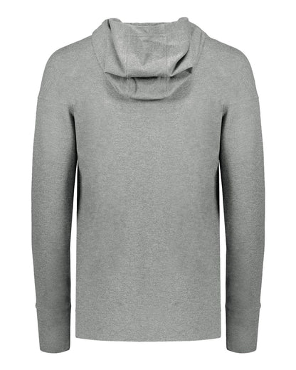 Holloway Women's Eco Revive™ Ventura Soft Knit Hooded Sweatshirt 222798 #color_Grey Heather