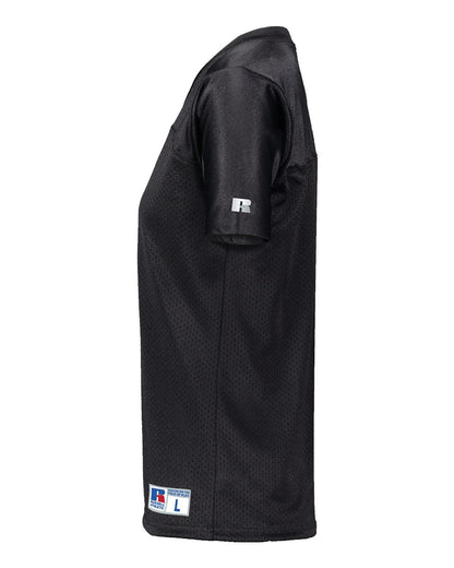 Russell Athletic Women's Solid Flag Football Jersey R0593X #color_Black
