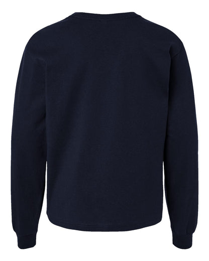 BELLA + CANVAS Youth 6oz. Heavyweight Long Sleeve Tee 3511Y #color_Navy