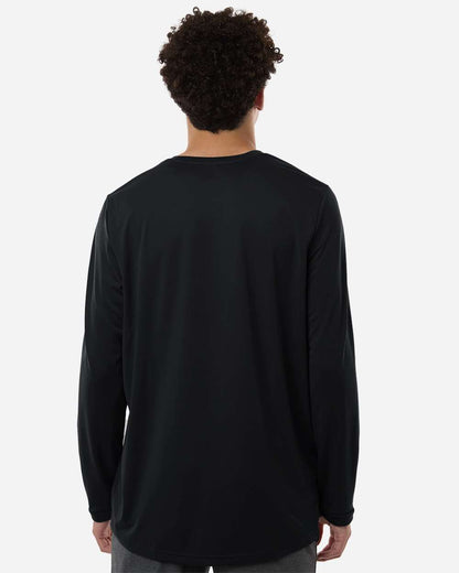 Adidas Men's Pregame Long Sleeve T-Shirt AT104 #colormdl_Black/ White