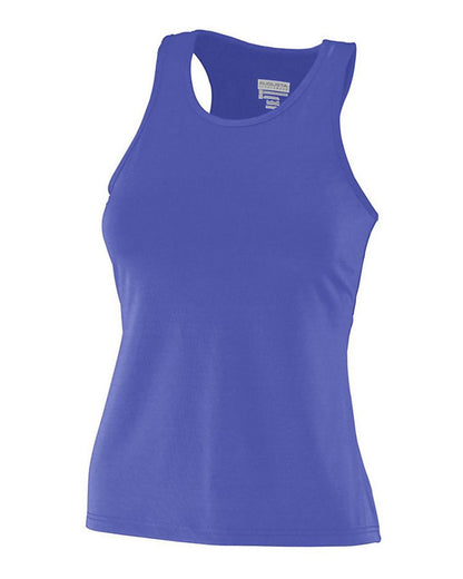 Augusta Sportswear Women's Solid Racerback Tank Top 1202 #color_Purple