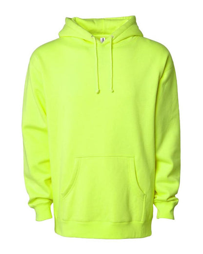 Independent Trading Co. Unisex Heavyweight Hooded Sweatshirt IND4000 #color_Safety Yellow
