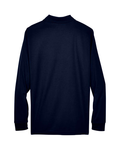 CORE365 Men's Tall Pinnacle Performance Long Sleeve Piqué Polo 88192T #color_Classic Navy