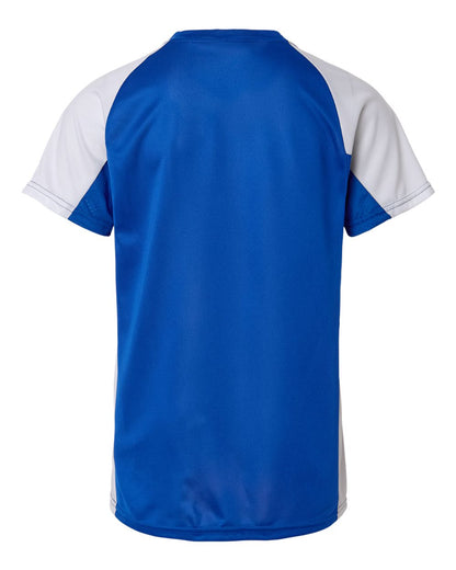 Augusta Sportswear Youth Cutter Jersey 1518 #color_Royal/ White