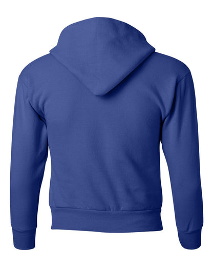 Hanes Youth EcoSmart® Hooded Sweatshirt P473 #color_Deep Royal