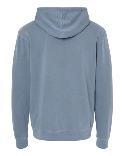 Independent Trading Co. Unisex Midweight Pigment-Dyed Hooded Sweatshirt PRM4500 #color_Pigment Slate Blue